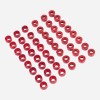 Unbranded Red Engine Bolt Cover Kit For Harley Dyna Street
