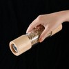 Manual Pepper Grinder Multifunctional Efficient Grinding Oak Patchwork Acrylic Pepper