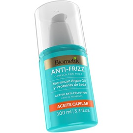 Biometik Anti-Frizz, Aceite Capilar, Rellena las Puntas para un Cabello más Largo sin Puntas Abiertas, Máximo Control de Frizz, con Argán Oíl y Proteínas de Seda, 100 ml