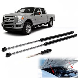 Front Hood Lift Shock Strut Support Arms Compatible with 2017-2022 Ford F250 F350 Super Duty, Replace#4B965360 4B-965360 HC3Z16C826A HC3Z-16C826-A PM3986,with Screwdriver for Install