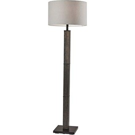 Adesso 3498-01 Kona Floor Lamp, E26 Medium Base, Black