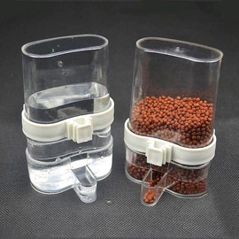 Unbranded 2Pcs Pet Bird Feeder Food Water Feeding Automatic Drinker Parrot Dispenser USA