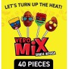 Vero Paletas Vero Mix Banda Fuego Lollipops total 40 Pieces