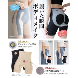 [Comonsava] ヒップアップショーツ ガードル お腹引き締め 美尻 産後 骨盤 お腹 着圧 補正下着 ハイウエスト シームレス 長時間履ける 柔らかい レディース 1枚 ブラック 2XL