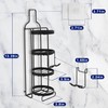 4 Tier Soap Dish for Shower, Wall Mounted Bar Soap