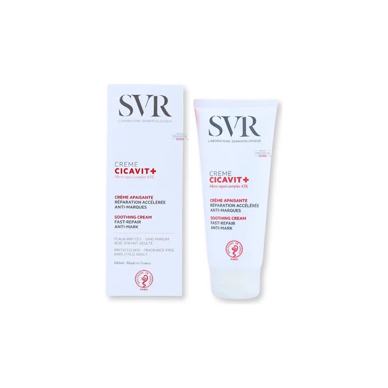 SVR Cicavit Crema Facial Reparadora Libre de Parabenos 100ml Piel