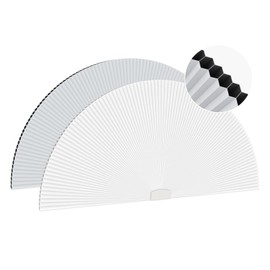 QUSTIOS Arch Window Shades Half Circle Window Shade 2 Pack 24" x 48" Cordless Cellular Shades Blackout Honeycomb Blinds for Bedrooms Living Rooms Kitchen