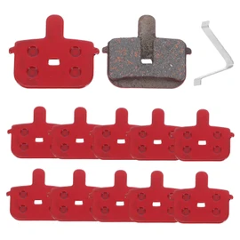 Kisangel 6 Pairs Semi Metallic Mountain Bike Brake Pads Disc Brake Plates for Road and Off Road Cycling Quiet Operation Easy Installation Compatible with Toopre Tp