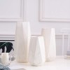 Hutoco 11.8 inches (30 cm) White Marble Flower Base Fashionable