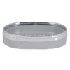 Home Basics SD35006, Oval Soap Dish, Grey