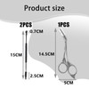3PCS Eyebrow Scissors with Comb, Eyebrow Scissors for Women and
