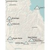Idaho Ski Resorts Map 11x14 Print (Beige & Opal Blue)