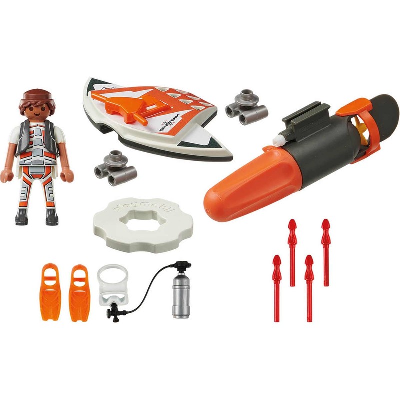 PlayMOBIL Top Agents SPY Team 70004 UnderWater Jet Rudder