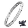 Hi Titanium Germanium Bracelet, Magnetic, Electrostatic Removal, Hematite, Women's Jewelry,