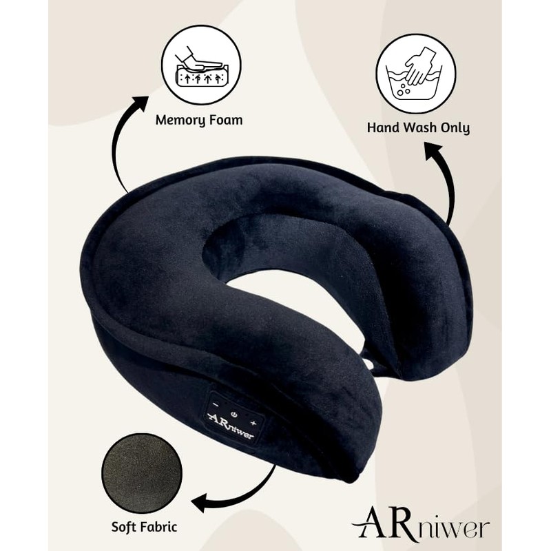 ARniwer Bluetooth Music Semicircular 360° Neck Pillow Plus Wireless Bluetooth