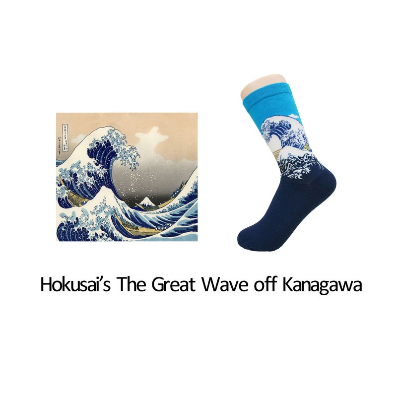 SoxEra Famous Paintings Printed Whimsical Socks - Casual Crew -