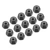 METALLIXITY Hex Lock Nut Fasteners(M4x0.7mm) 50Pcs, Carbon Steel Zinc Plated