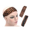 YTBYT Leopard Print Headbands for Wigs Ice Silk Lace Melting