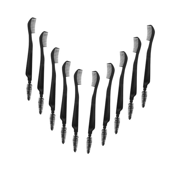 MERRYHAPY 10pcs Dual-end Eyebrow Brush and Eyelash Comb Multipurpose Makeup