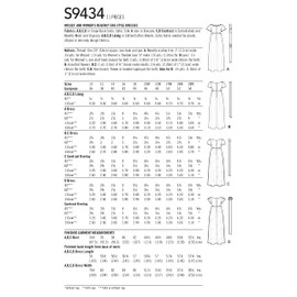 Simplicity Misses and Womens Regency Era Style Dresses-20W-22W-24W-26W-28W