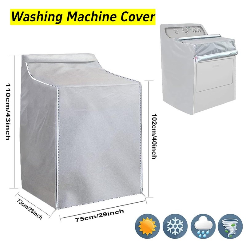 MLTYCZY 2 Pack Outside Washer and Dryer Covers, Heavy-Duty Waterproof