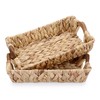 BSTKEY Set of 2 Water Hyacinth Storage Baskets Organizer, Natural