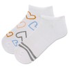 HOTSOX Women's Heart Low Cut Sock 2 pair per pack,
