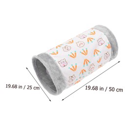 Abaodam Foldable Rabbit Tunnel Toy Adorable Bunny Plaything Soft Pink Design for Small Pets for Hamsters and Kittens Fun Play Area for Indoor Pets