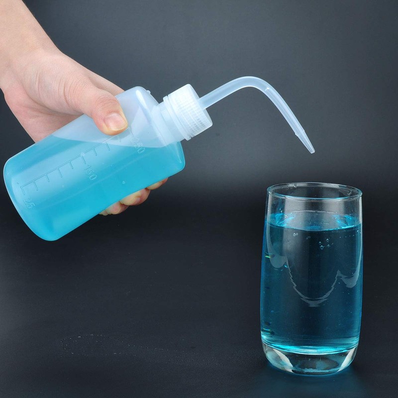 Plastic Squeeze Bottle, 250ml | 8oz Wash Bottle Chemical, LDPE,