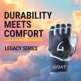 GOATHLETIC Long Cuff Batting Gloves - Multiple Colors - Adult & Youth Sizes