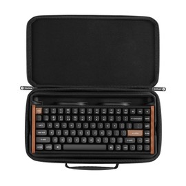 Keychron Carrying Case for K2 Series Black EVA Hard Shell Canvas Bag with Comfortable Handle for Travel & Storage