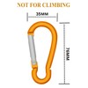 LESHIRY Large Carabiners Keychain 3" Aluminum D Shape Premium Durable