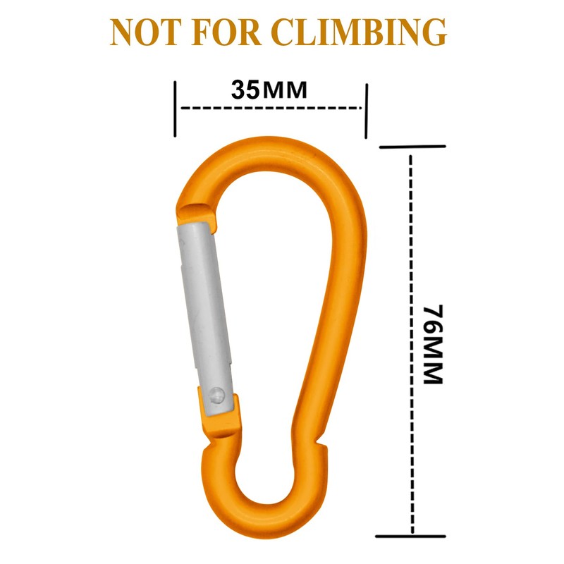 LESHIRY Large Carabiners Keychain 3" Aluminum D Shape Premium Durable