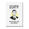 60th Birthday Card For Men, Him, Women, Husband, Wife, Funny,