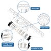 2 Pcs Plastic Measuring Rolling Ruler, 6 Inch Drawing Roller