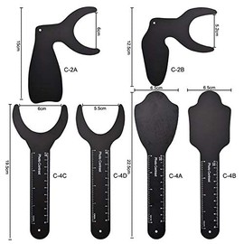 ORILAO 6Pcs Photography Contraster,6 Size Black Background Board Photographic,Oral Cheek Retractors