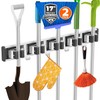 reliahom 2 Pack Broom Holder Mop Hanger Wall Mount Metal