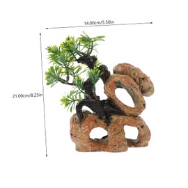 Abaodam Artificial Branch for Reptile Habitat Decoration Durable Fake Plant for Gecko Accessories Stable Aquarium Decor for Snake Tanks Workmanship