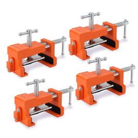PONY PONY 4-Pack Cabinet Clamps, 8510 Cabinet Claw, Face Frame Clamps for Installing Cabinets, 440 lbs Load Limited Orange