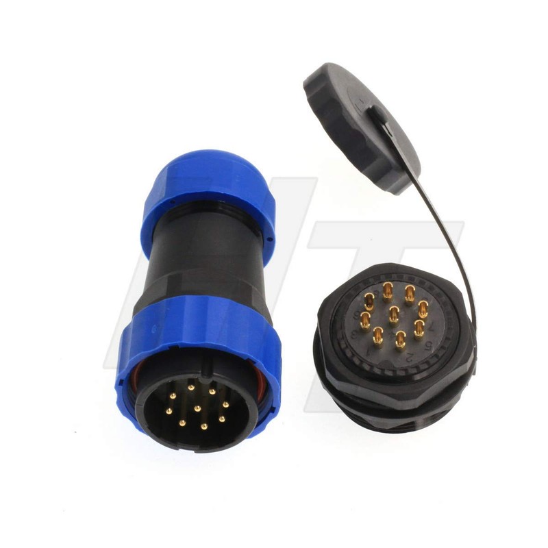 HangTon HE29 9 Pin Cable Plug Panel Mount Socket Power