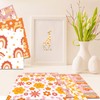 VIVIQUEN 24 Pack Floral Pattern Double-Sided Paper, 12-inches Hippie Groovy