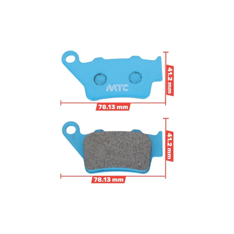 Juego De Balatas Traseras Para Bajaj Pulsar Ns200 Fa208 Mtc