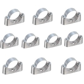 TOP-VIGOR 10Pcs Pipe Support Pipe Bracket Clamp for OD 20mm Pipe Wall Mount Ceiling Mount Rigid Pipe Straps for Fixing Tube Pipe Wire