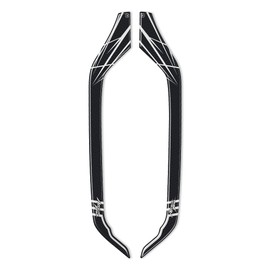 labelbike - 2 3D gel Stickers for motorcycle handles compatible with HONDA AFRICA TWIN from 2018 - silver