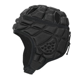 Football Rugby Headguard Soft Padded Rugby Headgear Soccer Head Protective Gear Multi-Sprots Padded Adjustable Helmet with Chin Strap for Youth Junior