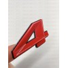 OVERLAND SPY (2pc) Red Black 345 Badge Emblem Trim for