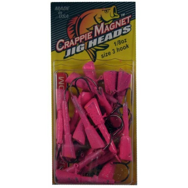Leland’s Lures Lelands Lures Crappie Magnet 1/8oz Pink Jig Head