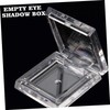 BIUDECO 4pcs Empty Eyeshadow Pans Refillable Square Cosmetic Cases Lightweight