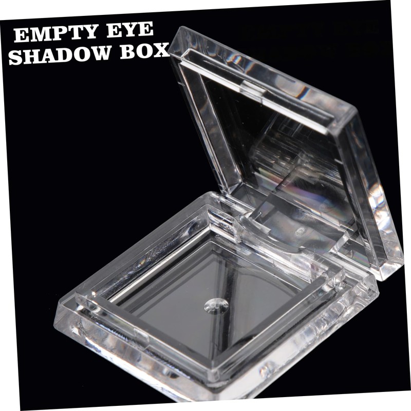 BIUDECO 4pcs Empty Eyeshadow Pans Refillable Square Cosmetic Cases Lightweight