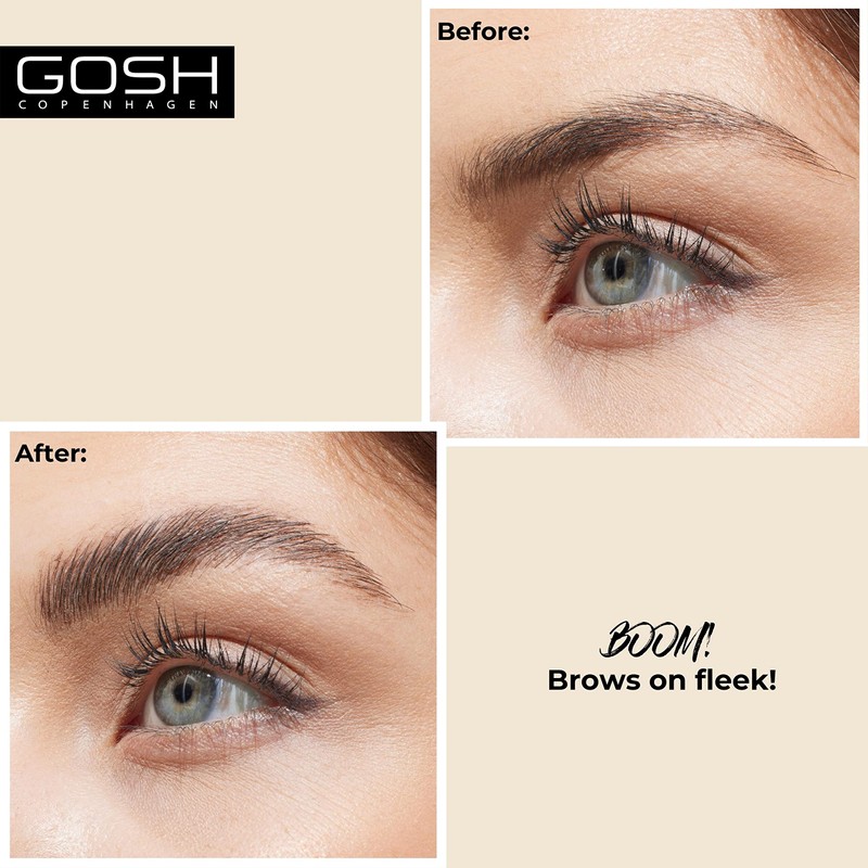 GOSH Brow Lift Lamination Eyebrow Gel with Colour, Vegan, Fixing